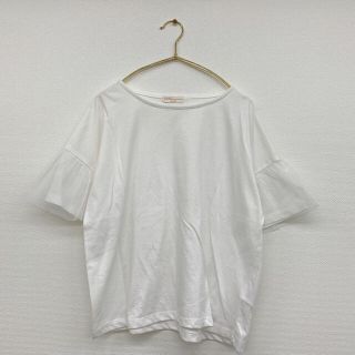 アースミュージックアンドエコロジー(earth music & ecology)のレース Tシャツ ホワイト(Tシャツ/カットソー(半袖/袖なし))