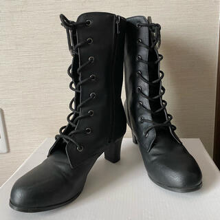 袴ブーツ　1日使用　Mサイズ23〜23.5 黒(ブーツ)