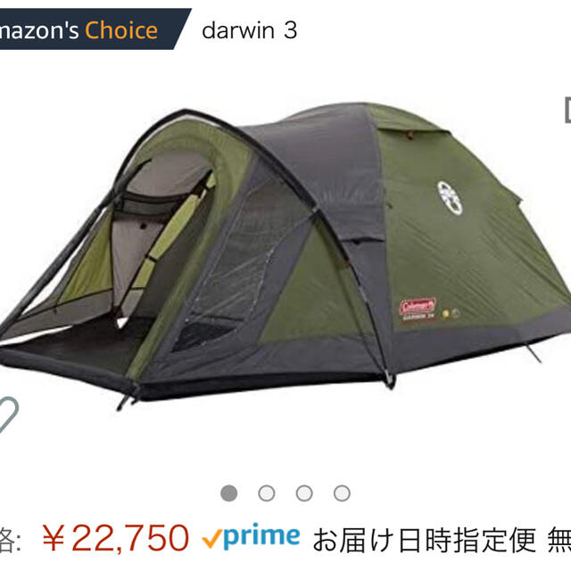 Coleman Darwin3+   グランドシートエアベット付き