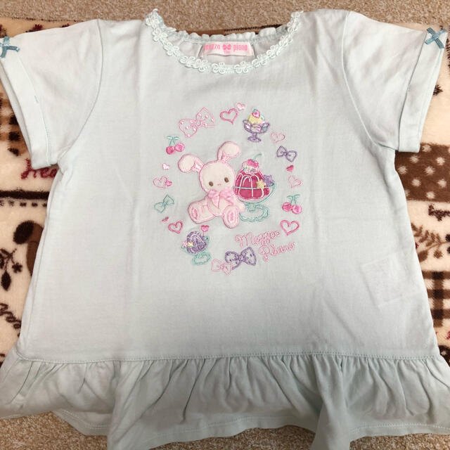 mezzo piano(メゾピアノ)のうさぎちゃん　トップス キッズ/ベビー/マタニティのキッズ服女の子用(90cm~)(Tシャツ/カットソー)の商品写真