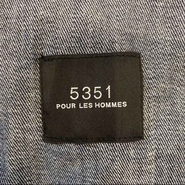 5351 POUR LES HOMMES(ゴーサンゴーイチプールオム)の5351 ブルゾン　デニムジャケット Gジャン　 メンズのジャケット/アウター(Gジャン/デニムジャケット)の商品写真