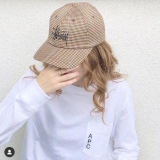 ステューシー(STUSSY)のstussyチェックキャップ(キャップ)