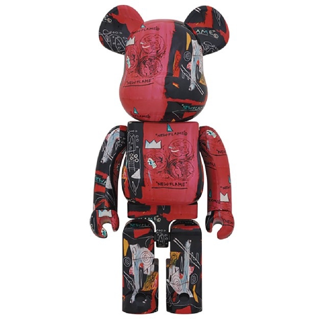 MCTBearbrick Andy Warhol × JEAN-MICHEL BASQ