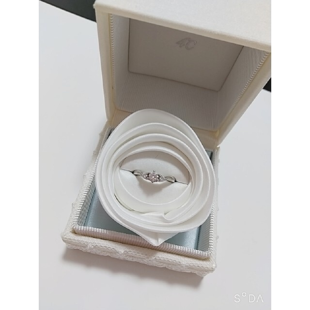 さらに値下げ☆美品☆4℃ ダイヤモンドリング 8号 0.202ct 定価35万