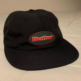 シュプリーム(Supreme)の【希少】Butter Black×Greenワークキャップ　LOGO(キャップ)