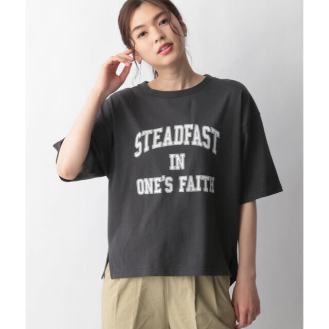 GLOBAL WORK(グローバルワーク)のグローバルワーク   USAコットンカレッジプリントT レディースのトップス(Tシャツ(半袖/袖なし))の商品写真