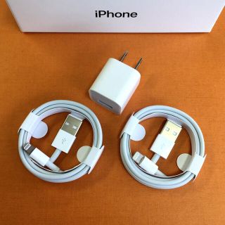 アイフォーン(iPhone)のiPhone 充電ケーブル 充電器 コード アダプター(バッテリー/充電器)