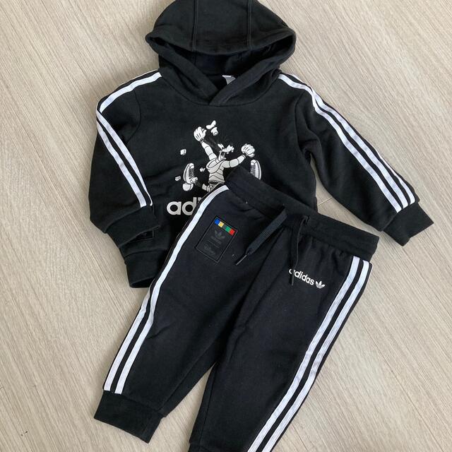 adidas(アディダス)のグーフィアディダスセットアップ キッズ/ベビー/マタニティのベビー服(~85cm)(トレーナー)の商品写真