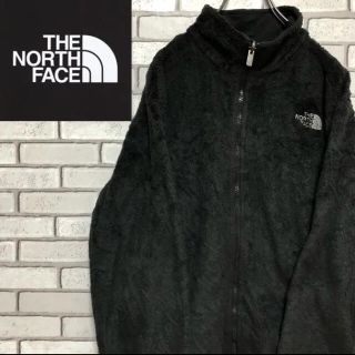 ザノースフェイス(THE NORTH FACE)の【激レア】ザノースフェイス☆ワンポイント刺繍ロゴブラックボアフリースジャケット(トレーナー/スウェット)