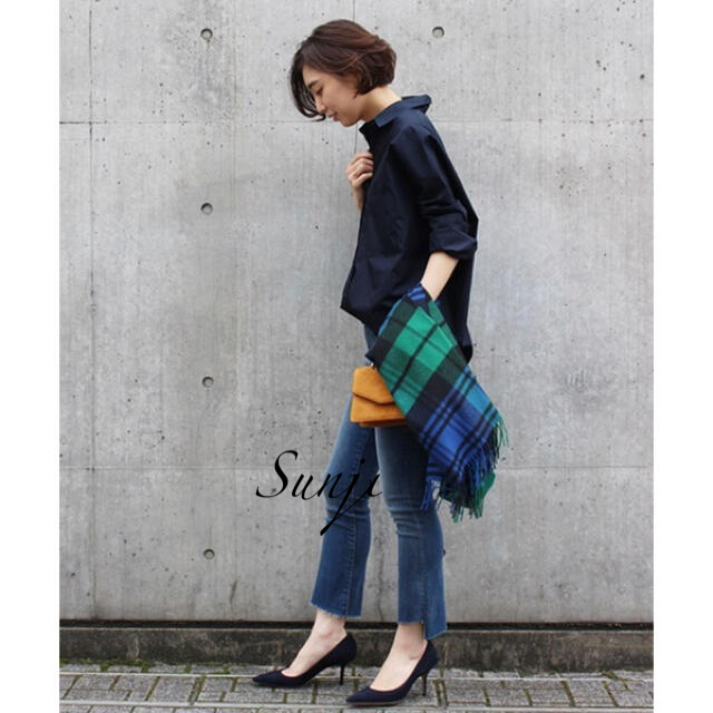 Deuxieme Classe ドロップショルダー browncottonシャツ