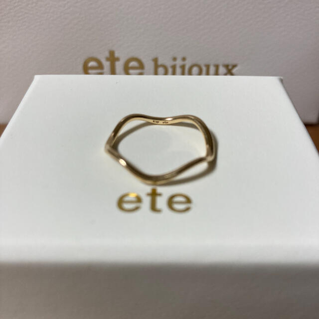 ete(エテ)の【美品】ete  K10YGレイヤード ウェーブ リング レディースのアクセサリー(リング(指輪))の商品写真