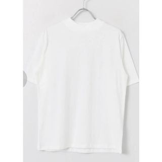 センスオブプレイスバイアーバンリサーチ(SENSE OF PLACE by URBAN RESEARCH)の美品 オーガニックコットンハイネックTシャツ(5分袖)(Tシャツ(半袖/袖なし))