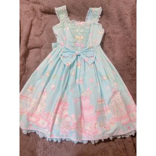 アンジェリックプリティー(Angelic Pretty)のDecoration Dream後ろフリルジャンパースカート(ひざ丈ワンピース)