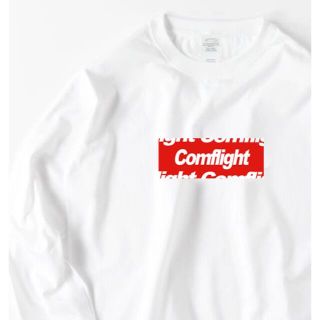 新品Com flight BOXロゴオリジナルロング Tシャツ 送料無料(Tシャツ/カットソー(七分/長袖))