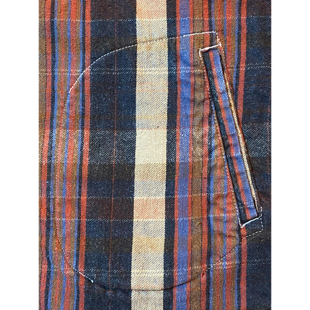 マナスタッシュ ヘビーネル Crazy Lumber CHECK SHIRTシャツ