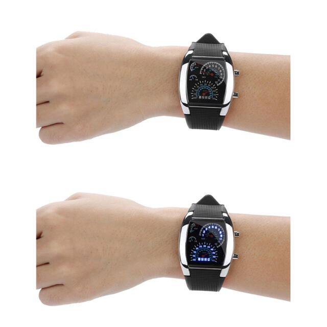 腕時計 デジタル腕時計 時計 LED スポーツ時計 ゴムベルト ウォッチ  メンズの時計(腕時計(デジタル))の商品写真