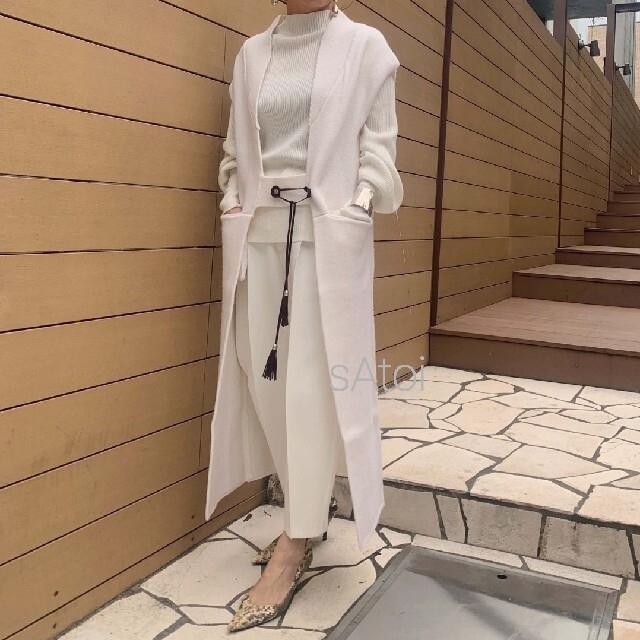 オンライン売れ済 AMERI NONNA KNIT VEST ニット ベスト ジレ ロング オンライン売れ済 AMERI NONNA KNIT VEST ニット ベスト ジレ ロング