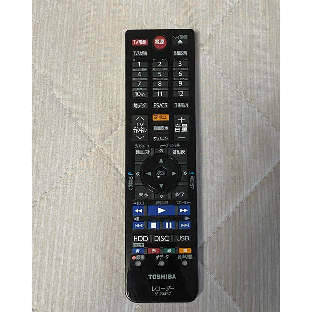 東芝(トウシバ)のTOSHIBA  リモコン　SE-R0457 スマホ/家電/カメラのテレビ/映像機器(その他)の商品写真