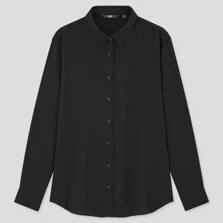 ユニクロ(UNIQLO)のレーヨンブラウス　長袖　UNIQLO(シャツ/ブラウス(長袖/七分))