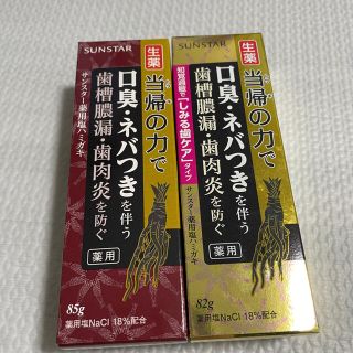 サンスター(SUNSTAR)のサンスター 薬用塩ハミガキ 生薬 当帰の力 すっきり　歯磨き粉(歯磨き粉)