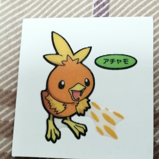 アチャモ ポケモン デコキャラシール ポケモンパン エンタメ/ホビーのアニメグッズ(その他)の商品写真