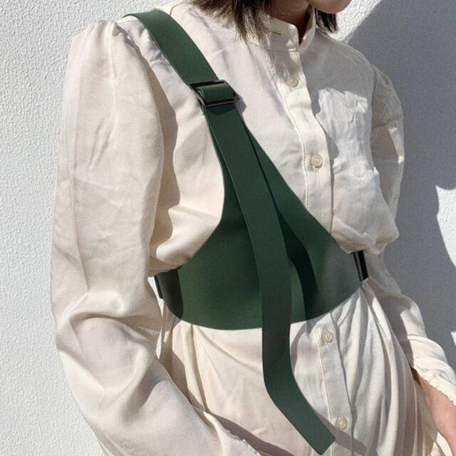 SLY(スライ)のOneshoulder harness belt GREEN No.691 レディースのファッション小物(ベルト)の商品写真