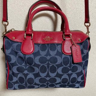 コーチ(COACH)のcoach デニムミニボストン(ボストンバッグ)