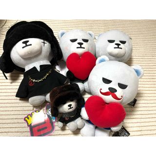 ビッグバン(BIGBANG)のビッグバン　ぬいぐるみ5点　カー用品(K-POP/アジア)