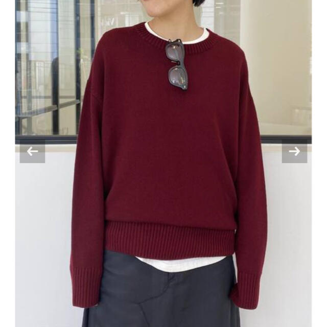 L´Appartement GENTLEMAN KNIT ボルドー L´Appartement GENTLEMAN KNIT ボルドー