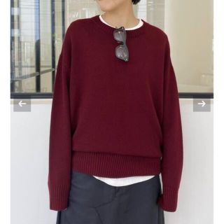 アパルトモンドゥーズィエムクラス(L'Appartement DEUXIEME CLASSE)のL'Appartement  GENTLEMAN KNIT  ボルドー(ニット/セーター)