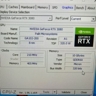 ガレリア　RTX 3080 i9-10850k