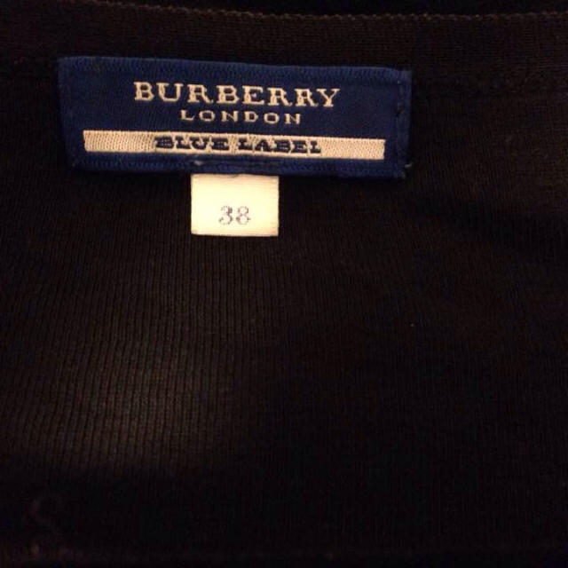 BURBERRY(バーバリー)のバーバリー ブルーレーベル カーディガン 黒 ハート レディースのトップス(カーディガン)の商品写真