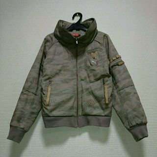 プーマ(PUMA)のいっしー様 美品 PUMAプーマ/迷彩柄MA-1 Ｍ カーキ系(ミリタリージャケット)