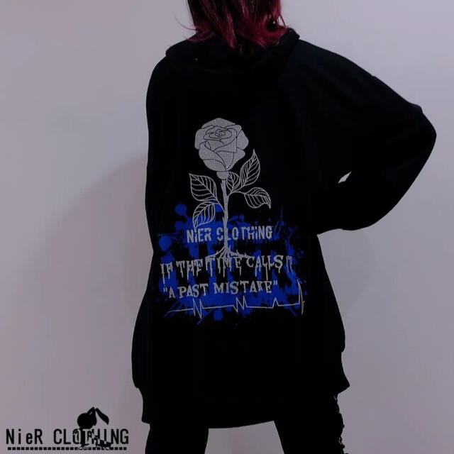 NieR BLACK ZIP OUTER【BRIGHT ROSE】 メンズのトップス(パーカー)の商品写真