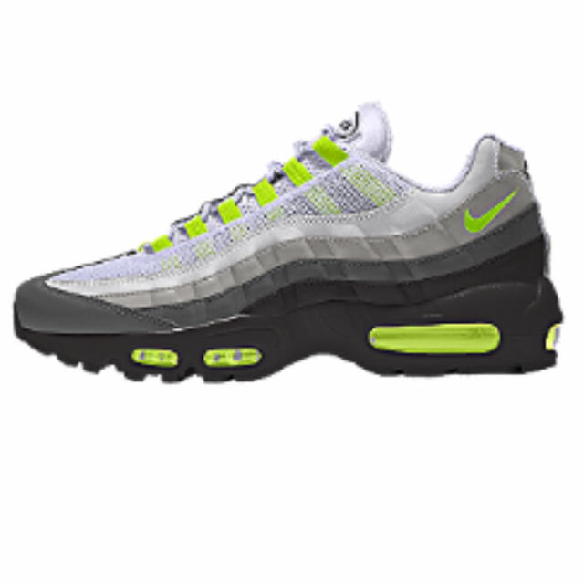 NIKE BY YOU air max 95 イエローグラデ デザイン