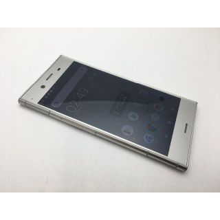 ソニー(SONY)のSIMフリー au XPERIA XZ1 SOV36 シルバー◆美品◆210(スマートフォン本体)