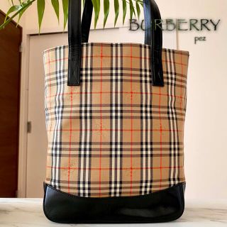 定番即納 BURBERRY バーバリートートバッグ33cm×41cm×12cm肩掛け可の
