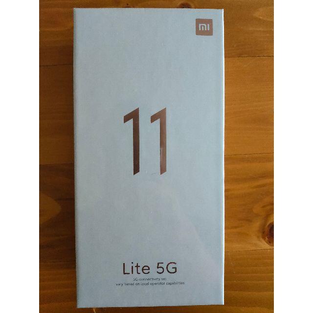 スマートフォン本体【新品未使用／ SIMフリー】Xiaomi Mi 11 Lite 5G ブラック