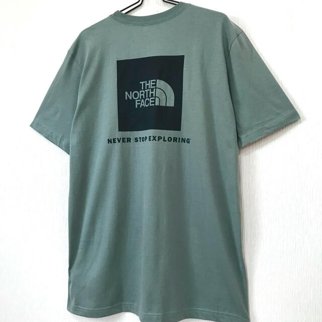 THE NORTH FACE(ザノースフェイス)のレアカラー  ♪ ノースフェイス  BOX Tシャツ モスグリーン 4XL 5L メンズのトップス(Tシャツ/カットソー(半袖/袖なし))の商品写真