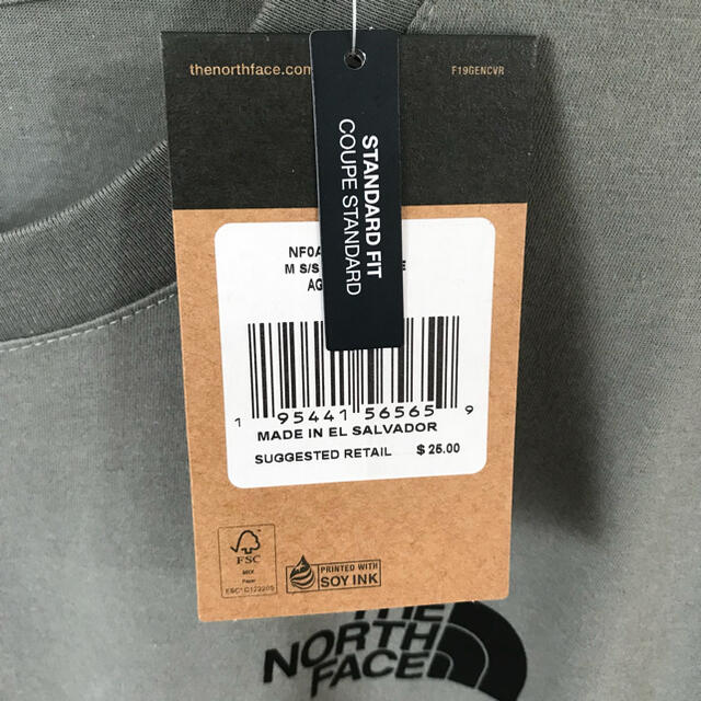 THE NORTH FACE(ザノースフェイス)のレアカラー  ♪ ノースフェイス  BOX Tシャツ モスグリーン 4XL 5L メンズのトップス(Tシャツ/カットソー(半袖/袖なし))の商品写真