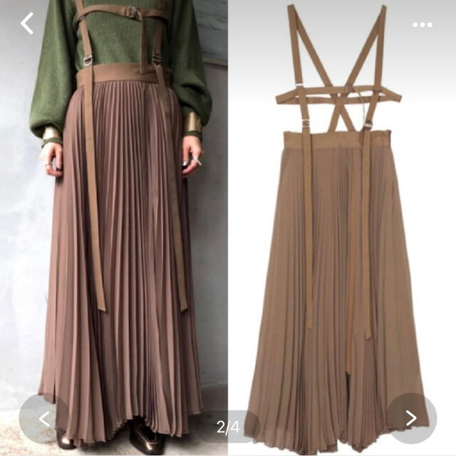 Ameri VINTAGE(アメリヴィンテージ)のAmeri vintageのHARNESS SUSPENDER SKIRT レディースのスカート(ロングスカート)の商品写真