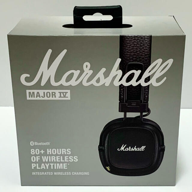 40mm連続再生時間【新品未開封】Marshall MAJOR Ⅳ BLACK