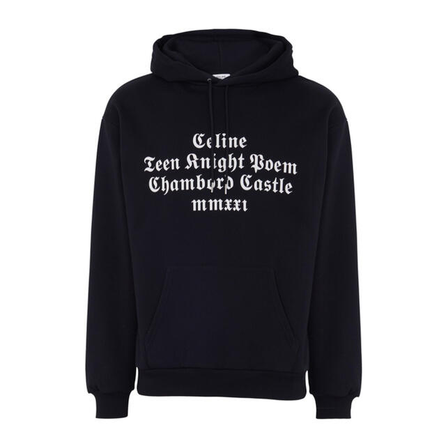 低価格 celine - CELINE 21aw TEEN KNIGHT POEM ロゴスウェット