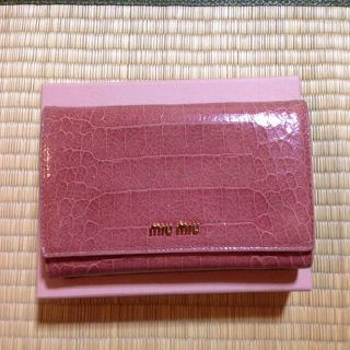 ミュウミュウ(MIU MIU)の☆miumiu☆長財布☆ピンク♪(財布)