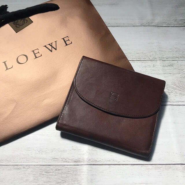 LOEWE(ロエベ)の専用 LOEWE ロエベ レディース アナグラム 折り財布 ナッパレザー レディースのファッション小物(財布)の商品写真