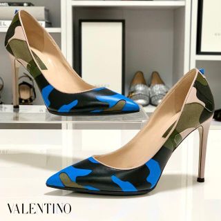 ヴァレンティノ(VALENTINO)の2960 ヴァレンティノ レザー パンプス 迷彩(ハイヒール/パンプス)