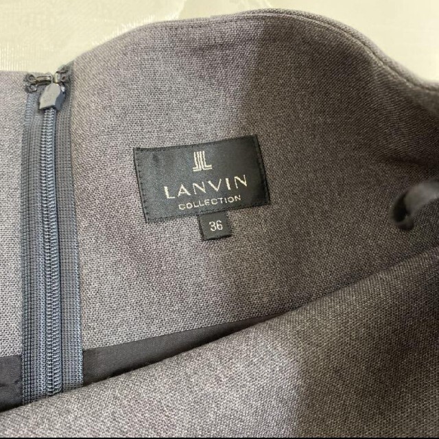 LANVIN en Bleu(ランバンオンブルー)の(売り切り)LANVIN 定価6万円 フレアスカート レディースのスカート(ひざ丈スカート)の商品写真