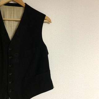 なつ君様専用　30s〜 french vintage vest ジレ　ワーク(ベスト)