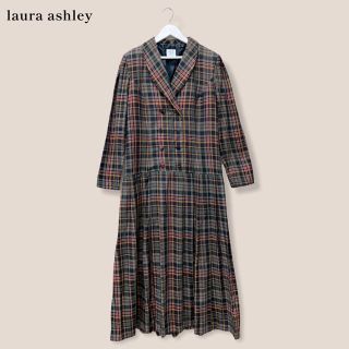 ローラアシュレイ(LAURA ASHLEY)の【Laura Ashley】チェックワンピース　ローラアシュレイ(ロングワンピース/マキシワンピース)