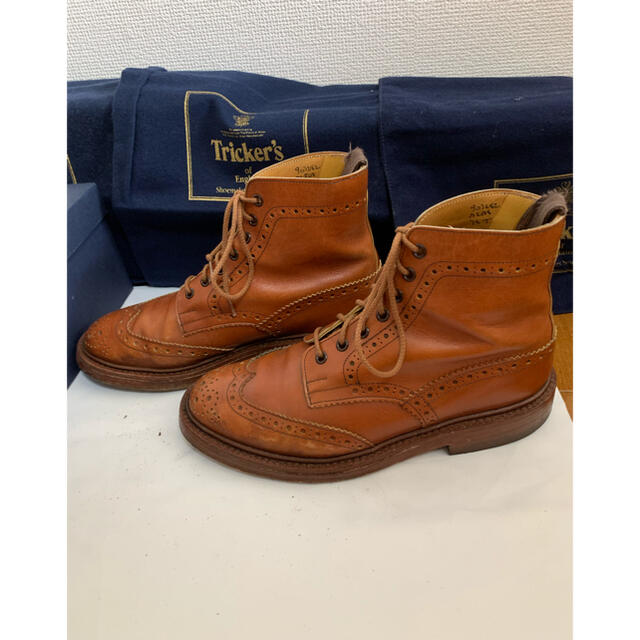 美品　Tricker's カントリーブーツ　マロン